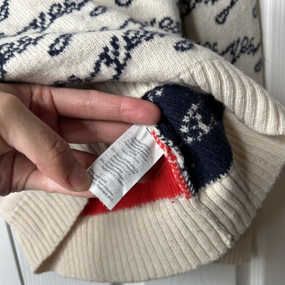 J.Crew Yes No Cream Merino Wool Blend Knit Crew Sweater Women's XX-Small XXS - Picture 6 of 9